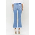 thumbnail image 2 of Flying Monkey - Rise Kick Flare Jeans with Raw Fray Hem (26.5" Inseam)- F5088, 2 of 9