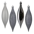 thumbnail image 1 of Vickerman 569337-5.5" Limestone 4 Assorted Finish Drop Christmas Tree Ornament (8 pack) (N500125), 1 of 4