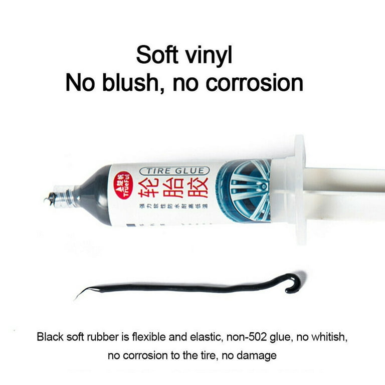  Tire Repair Glue Water, Hard Rubber Water Fill Crack Scratches  tire Side Soft Fill tire Rubber : Automotive