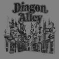 thumbnail image 2 of Junior's Harry Potter Distressed Diagon Alley Sketch Cowl Neck Sweatshirt, 2 of 4