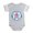 Heather Gray, variant on CafePress - FIN Hippopotamus For Hanukkah Baby Football Bodysu - Cute Infant Baby Football Bodysuit