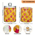 thumbnail image 5 of Yayeee 4 Pack Qtip Holder Bathroom Cotton Swab Canister with Lid Clear Dispenser Set, Large Pink Stars, 5 of 6