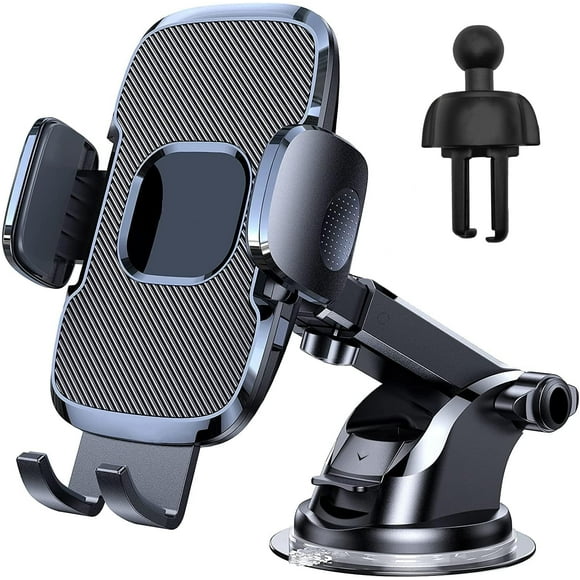 Car Phone Holder 3 in 1 Car Phone Holder Suction Cup Car Phone Holder 360 Degree Rotation Universal for Dashboard Compatible with iPhone Samsung Huawei etc