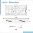 thumbnail image 2 of 3 Pcs Transparent Basic Navigation Set, Including Nautical Protractor, Marine Navigation Parallel Ruler, Navigation Divider with Fixed Points, Marine Accessories with Clear Scales for Boat, 2 of 6