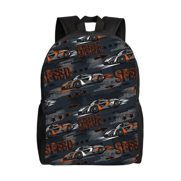 Fotbe Cool Sports Car Mochila de Viaje para Laptop, Mochila Ejecutiva Delgada y Resistente 15.6"