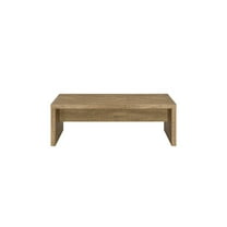 Simple Relax Rectangular Wood Coffee Table in Mango Finish