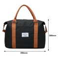 thumbnail image 2 of Duffle impermeable viaje equipaje bolsas deportes gimnasio fin de semana bolso negro, 2 of 9