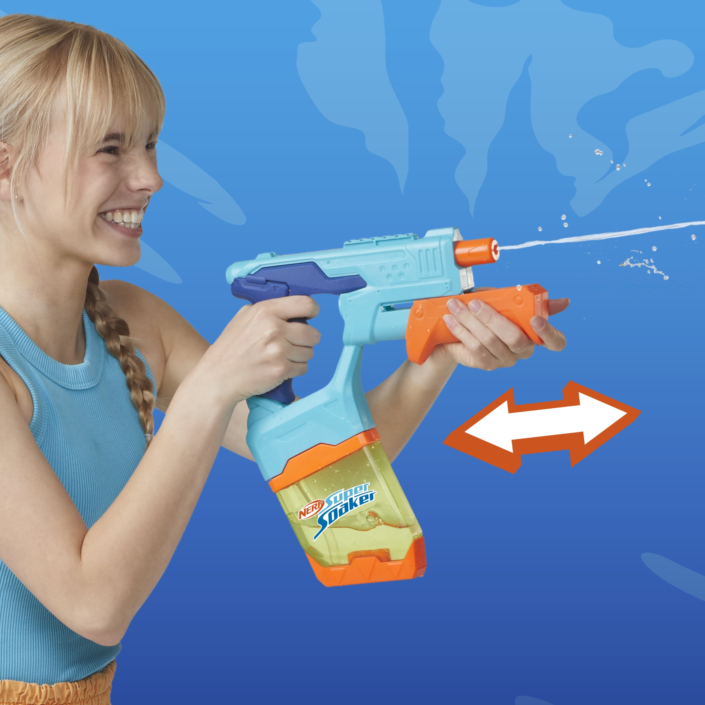 Nerf Super Soaker Dunk-Fill Water Blaster 2-Pack, Instant Fill 10.1 Fluid Ounce Tanks, Water Toys, 6+
