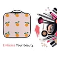 thumbnail image 6 of FORMRS Travel Makeup Bag Large Capacity Train Case Cosmetic Organizer with Adjustable Dividers, Cartoon Citrus, 6 of 8