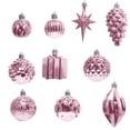 thumbnail image 2 of Xihbxyly 12 Adornos Navideños para Árbol de Navidad, Bolas de Plástico Brillantes, Reutilizables, para Colgar En El Árbol, Ideales para Oficinas, Hoteles y Mansiones. Juego de 12., 2 of 4