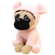 thumbnail image 1 of Lindo Animal Pug perro muñeco de peluche juguetes perros Cosplay dinosaurio conejo elefante oveja leopardo muñecos de peluche, 1 of 5