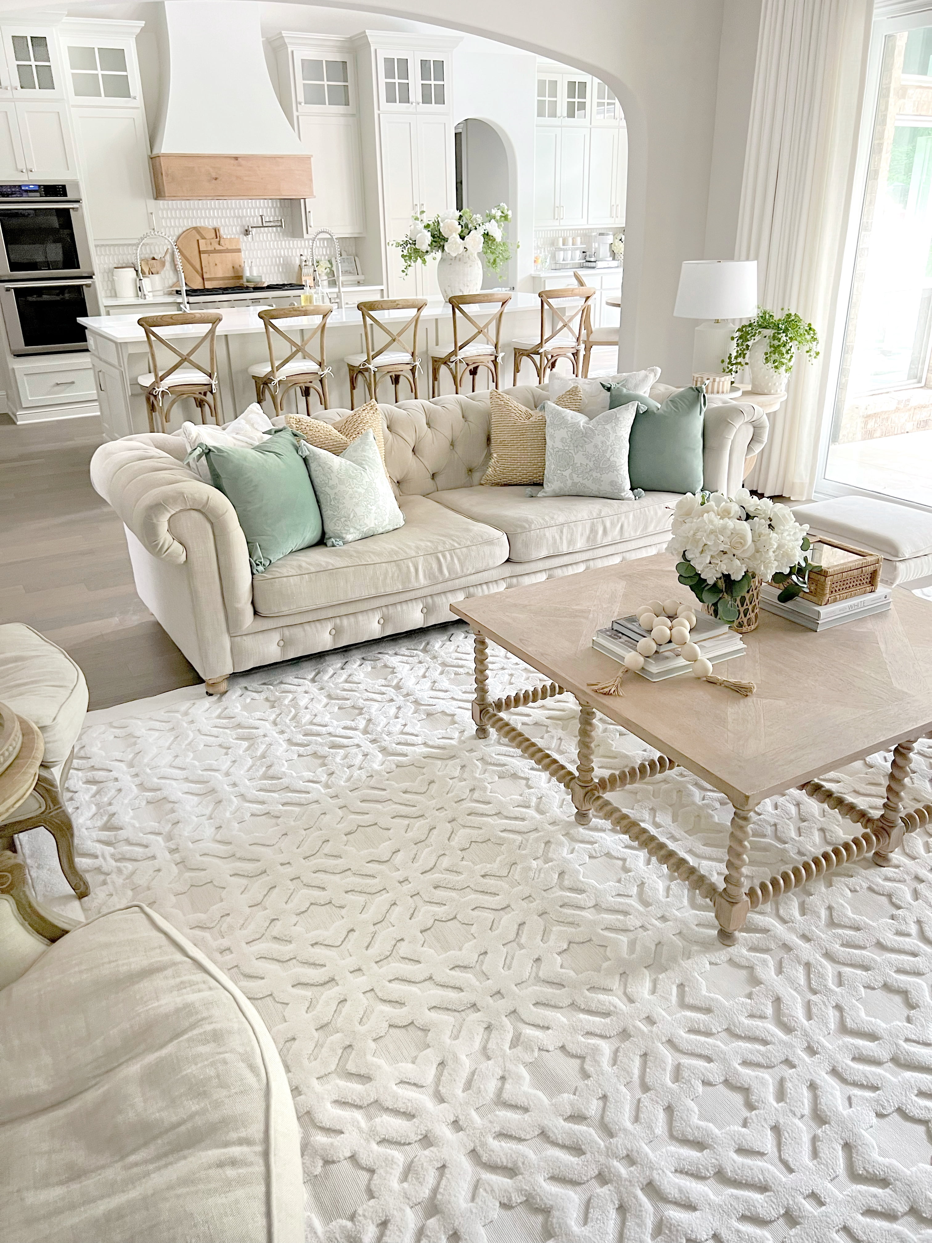 My Texas House Claire 7'9" X 10'10" Natural Geometric Area Rug