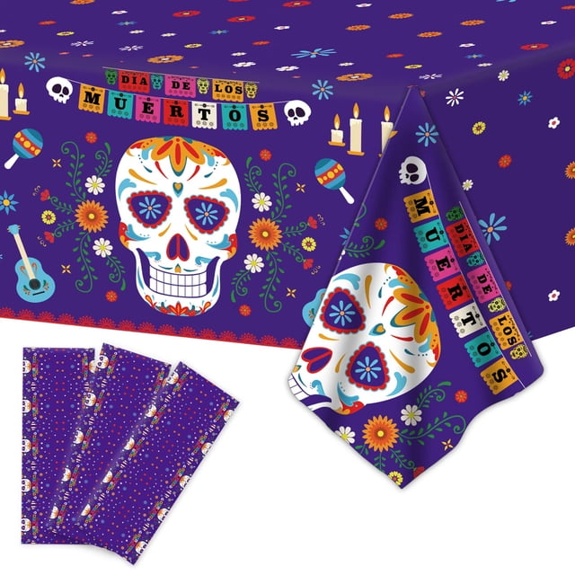 Mantel Wooffen Día de los Muertos Día de los Muertos x3