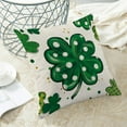 thumbnail image 4 of St Patricks Day Pillow Covers 18x18 Set of 2, Lucky Clover Polka Dot Throw Pillow Covers Green Shamrock Decorative Pillowcase St Patricks Day Decor for Home Couch Sofa, 4 of 6