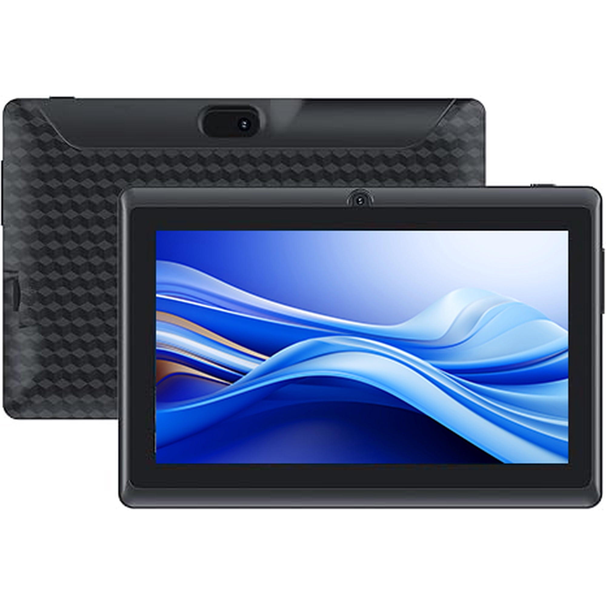 Android Tablet, 7 Inch Tablets, 4GB+32GB+1024GB Expand, Quad-Core 1.5GHz Processor, 5MP Dual Camera,1024 x 600 IPS HD Display Screen, 3000mAh Battery, WiFi, BT, Google GMS 7" Tablet, Black