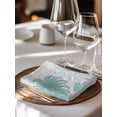 thumbnail image 6 of Turquoise White Floral Cloth Napkins Set of 8 Reusable Dinner Napkins, Elegant Chrysanthemum Farmhouse Cocktail Napkin Washable Table Napkins for Wedding/Holiday Party/Baby Shower 20"x20", 6 of 7