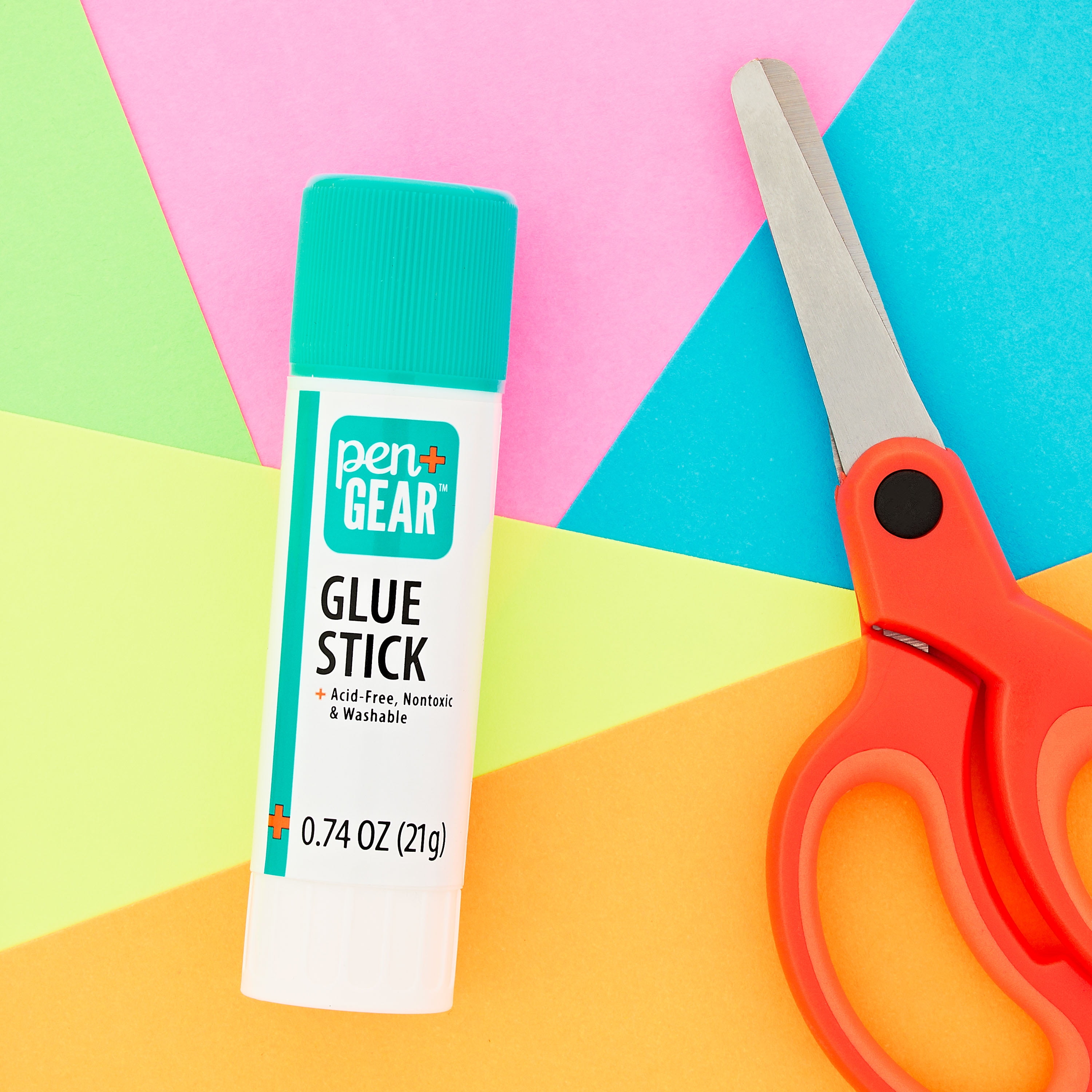 Pen+Gear All Purpose Jumbo School Glue Sticks, Washable, White, PVP, 3 Count (AP21-3) Dry In 3 Min