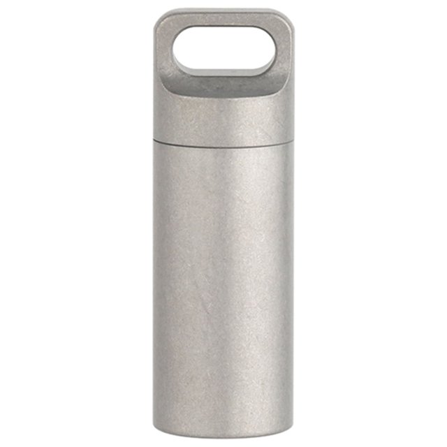 Small Travel Pill Case Titanium Waterproof Mini Pill Holder Pocket Pill Box Container for Outdoor