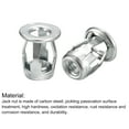 thumbnail image 4 of Unique Bargains M8 Jack Nuts, 5 Pack Threaded Insert Nut 304 Stainless Steel Rivet Nuts, 21mm Length, 4 of 5