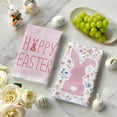 thumbnail image 3 of Sm:)e Eggs He is Risen Bunny Happy Easter Kitchen Dish Towels 18x26 Inch Set of 4 Pink, 3 of 6