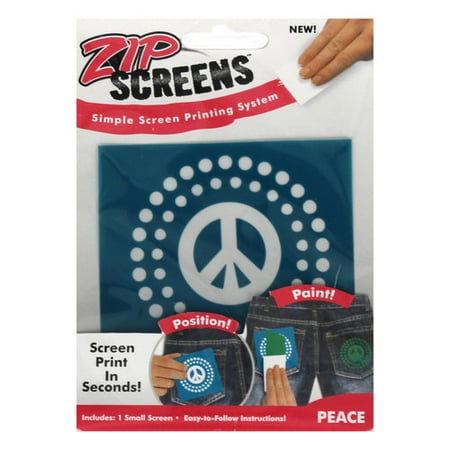 Zip Screen, Small Peace Sign