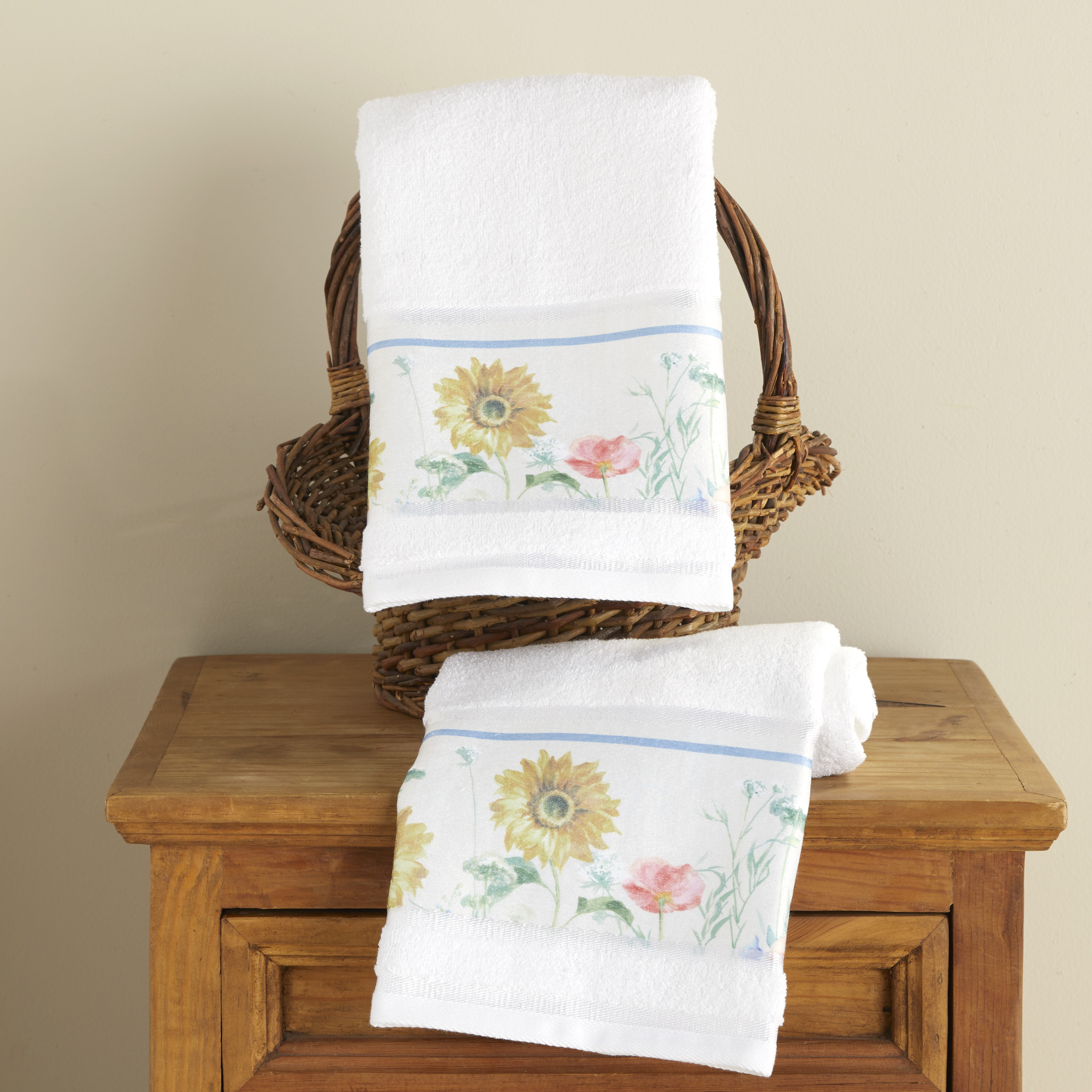 2 Blessed Wreath Home Kitchen Dish Towels  ~100% Cotton Best Selling 