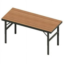 Durham WBF-TH-3684-95 10 in. Folding Leg Work Bench with Tempered Hard Board Over Steel Top, Gray - 2000 lbs