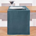 thumbnail image 1 of Solino Home Table Runner 108 Inches Long - 100% Pure Linen Peacock Blue Table Runner 14 x 108 Inch for Summer - Fete, 1 of 6