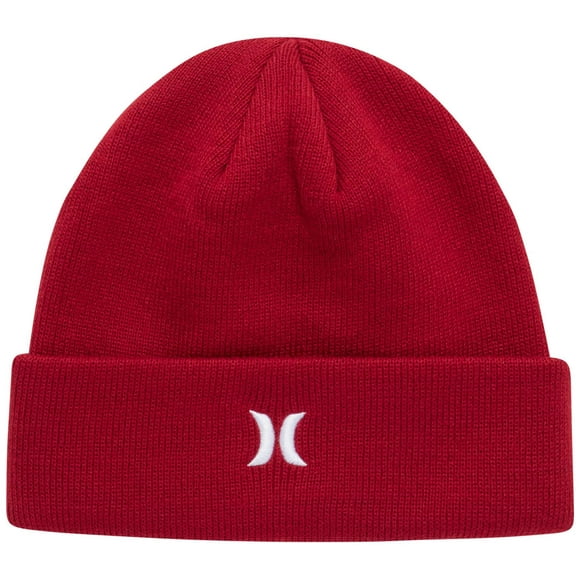 Beanie Hurley, acrílico rojo, para hombre