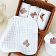 thumbnail image 4 of 25cm Baby Square Towel Infants Saliva Towel, Toddler Drooling Towel 6 Layer Hand Washcloth Burp Cloths 1pc/5pcs, 4 of 7