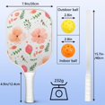 thumbnail image 4 of Pickleball Paddles Set Of 2, Fiberglass Surface, Spring Flowers Floral Print, 4 Balls & Bag, 4 of 5