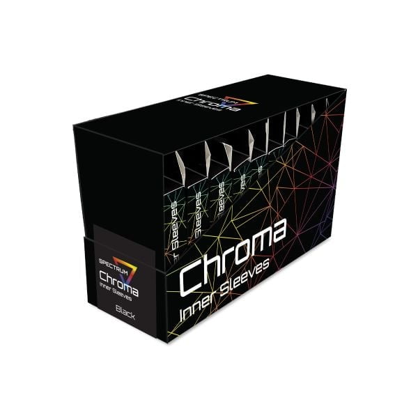 10 packs of 100 (1000) BCW Chroma Black Standard Sized Card Inner Sleeves