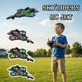 thumbnail image 2 of Skyriders Rc Jet,2026 Upgraded for Sky Riders RC Jet,Rc Stunt Fighter JetToy for Kids with 360° Flips & LED Lights,Christmas Remote Control Helicopter,Foam Remote Control Airplane for Kids Adult, 2 of 12