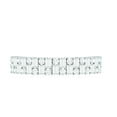 thumbnail image 5 of Rosec Jewels Certified Moissanite Half Eternity Ring - Wedding Anniversary Ring - D-VS1 Quality, 14K White Gold, US 10.50, 5 of 9