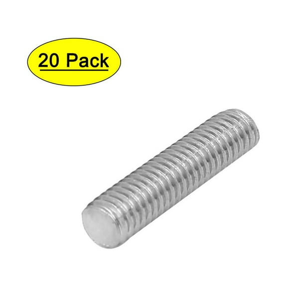 M5 x 20mm 304 Stainless Steel Fully Threaded Rod Bar Studs Fastener 20Pcs