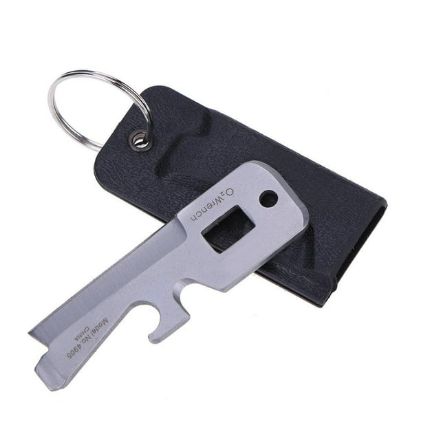 Tarjetas Acero Práctico Abridor Botellas Invisible Equipo Acampada para Exteriores 2 Uds.