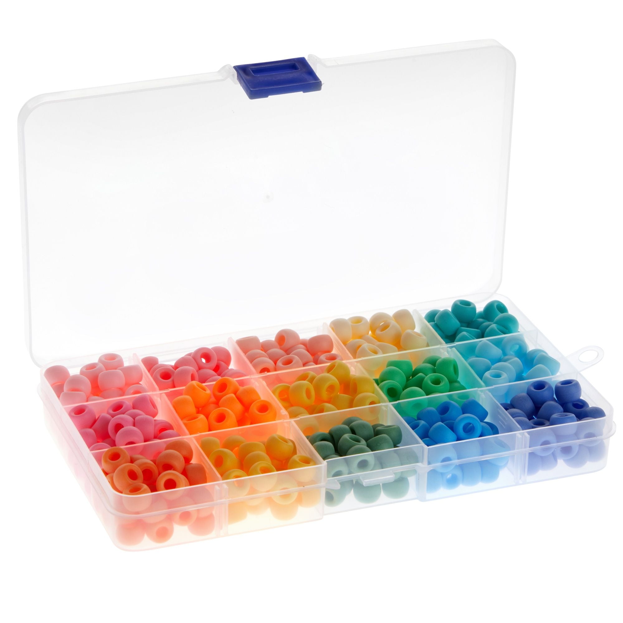 12 Pack Mini Clear Storage Containers with 10 Grid Dividers, Small Plastic Tackle  Boxes for Beads, Buttons, DIY Jewelry (2.5 x 5 In)