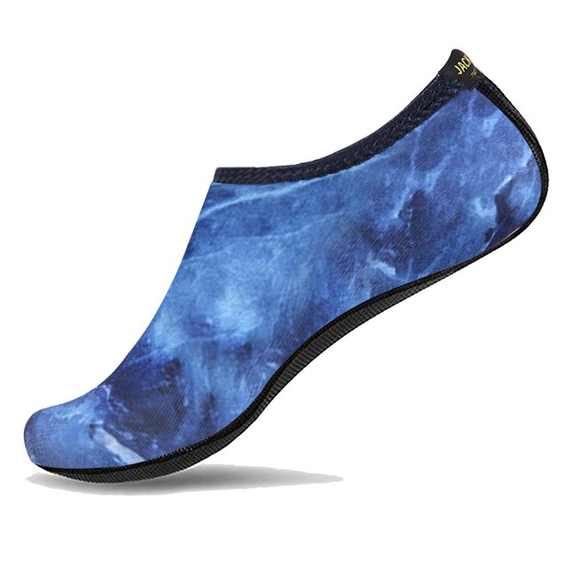 JACKSHIBO, zapatos de agua de verano para hombre, zapatos de natación, calcetines de playa acuáticos, zapatillas de deporte de talla grande para hombre, zapatos coloridos a rayas para hombre Tan Jianjun unisex