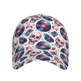 thumbnail image 4 of Baseball Cap, Record Rock Music Skull Sun Hats For Men Women, Adjustable Golf Dad Hat For Outdoor Activities, 4 of 8