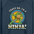 thumbnail image 3 of Teenage Mutant Ninja Turtles - Trust Me, I'm A Ninja - Women's Lightweight French Terry Long Sleeve Shirt, 3 of 5