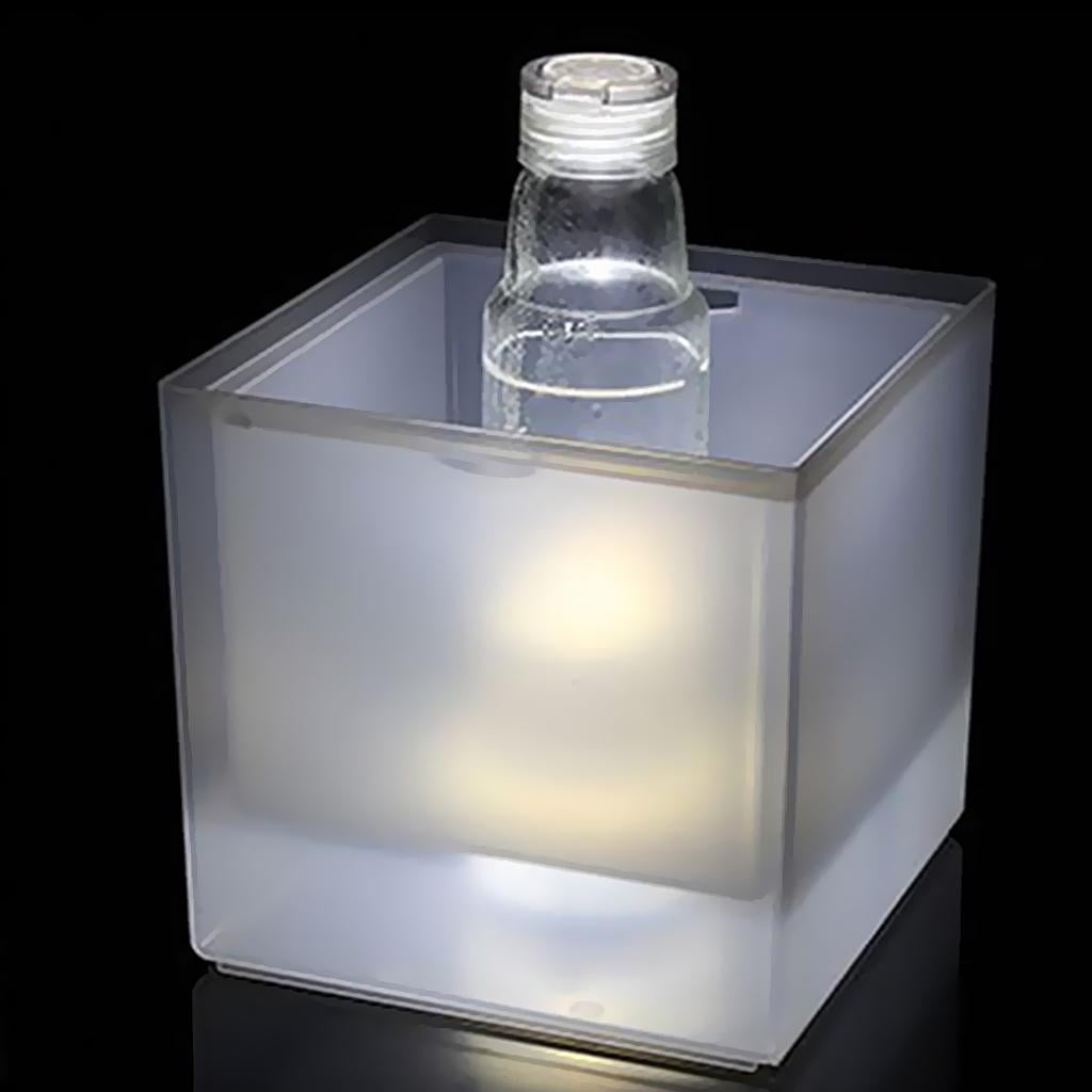 Seau à Glace LED, 3,5 L, Grande Capacité, RVB, Changement De