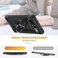 thumbnail image 3 of Case for Google Pixel 7 Pro Case Military Grade Drop Case with Kickstand Metel Ring Magnetic Holder Shockproof Protective for Pixel 7 Pro Phone Case (Black), 3 of 17