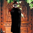 thumbnail image 5 of Danhjin Couronne d'Halloween Couronne d'Halloween, Couronne de Squelette avec Décorations de Roses de Squelette, Couronne d'Halloween pour Décoration d'Halloween Intérieure Extérieure Fenêtre Mur., 5 of 5