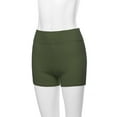 thumbnail image 5 of A2Y Women's Basic Solid Premium Cotton High Rise Bike Shorts Dark Olive 4XL, 5 of 5