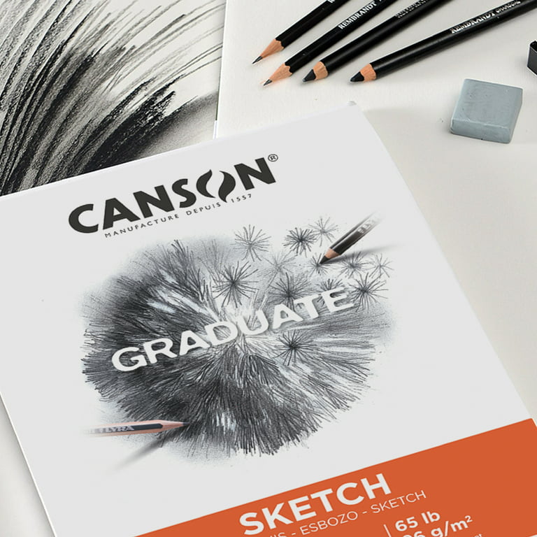 Canson Graduate 5.5 x 8.5 Sketch Paper Pad (40 Sheets), Art Paper for Adults and Students