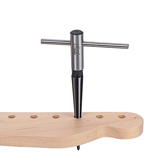 COSMOBETTY 1Set Guitar Luthier Tool Reamer High Grade Steel Tapered Hole Cutting 14.32 x 1.35 x 1.35 in