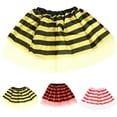 thumbnail image 4 of Akiihool Toddler Skirt Girls' Sparkle Metallic Skirts Layers Ruffle Sequin Tutu Dance Skirt (Yellow,2-8 Years), 4 of 4