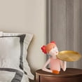 thumbnail image 4 of Escultura de estatuil de sirena nórdica para niñas, hogar, sa de estar, baño, adorno, inauguración de casa, bandeja de almacenamiento naranja Baoblaze estatua de la escultura de las niñas, 4 of 8