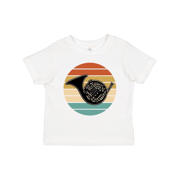 Inktastic French Horn Retro Music Gift Boys or Girls Toddler T-Shirt