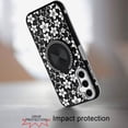 thumbnail image 3 of For Samsung A17 5G Metal Diamond CD Pattern Design Matte Finished Hybrid with Rotational Ring [Car Mount Friendly] Case - 7, 3 of 4